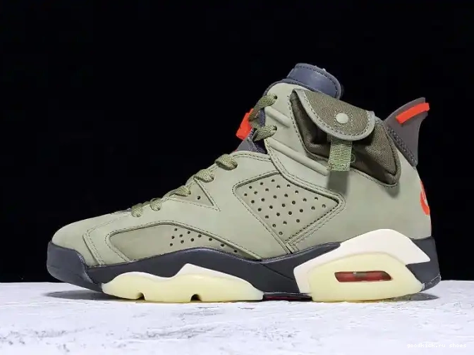 Scott Travis Air Jordan Medium CN1084-200 6 Olive x 0428